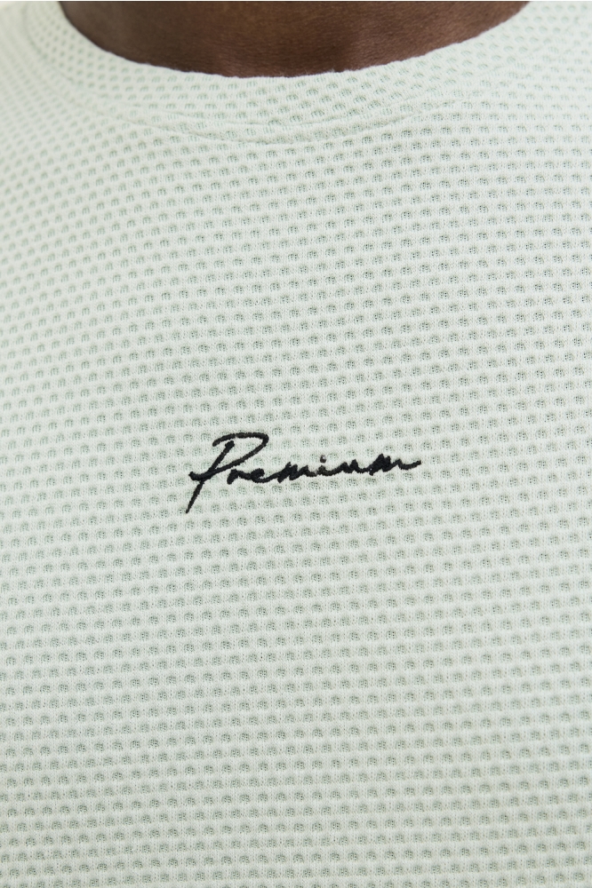 JPRBLAFRANCO SS TEE CREW NECK LN 12175825 AQUA GRAY